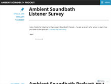 Tablet Screenshot of ambientsoundbath.com